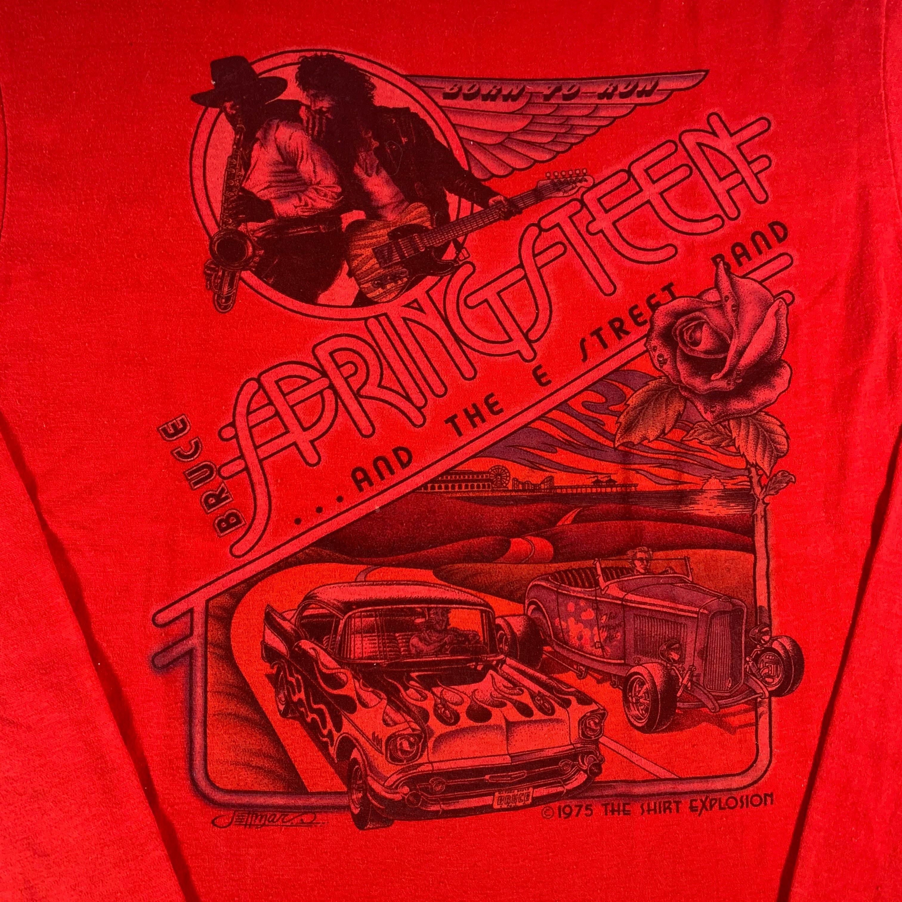 Vintage Bruce Springsteen Born In The USA Roadie Concert Sweatshirt 19 –  Black Shag Vintage