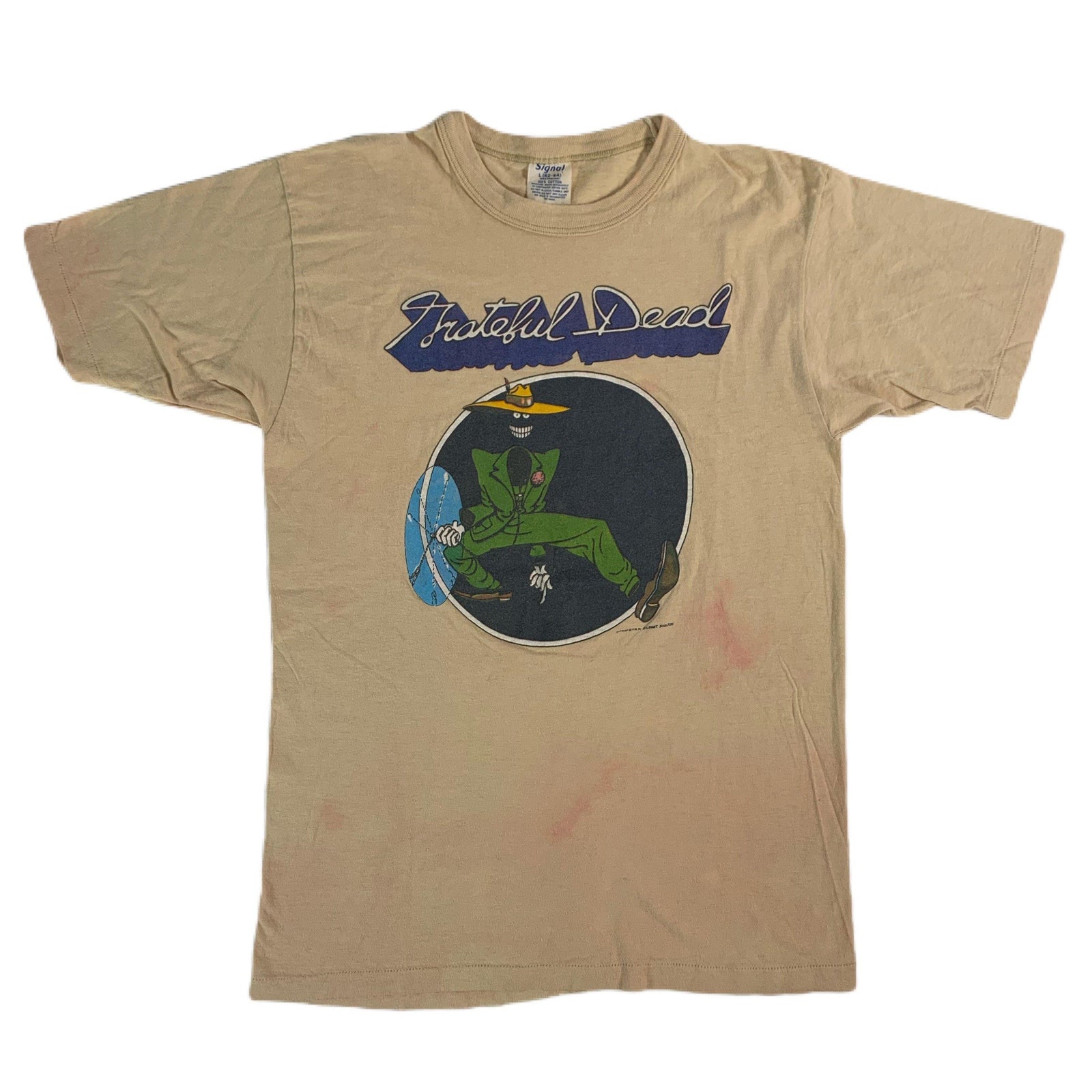 Vintage Grateful Dead Gilbert Shelton "Shakedown Street" Arista Records Promo T-Shirt - jointcustodydc