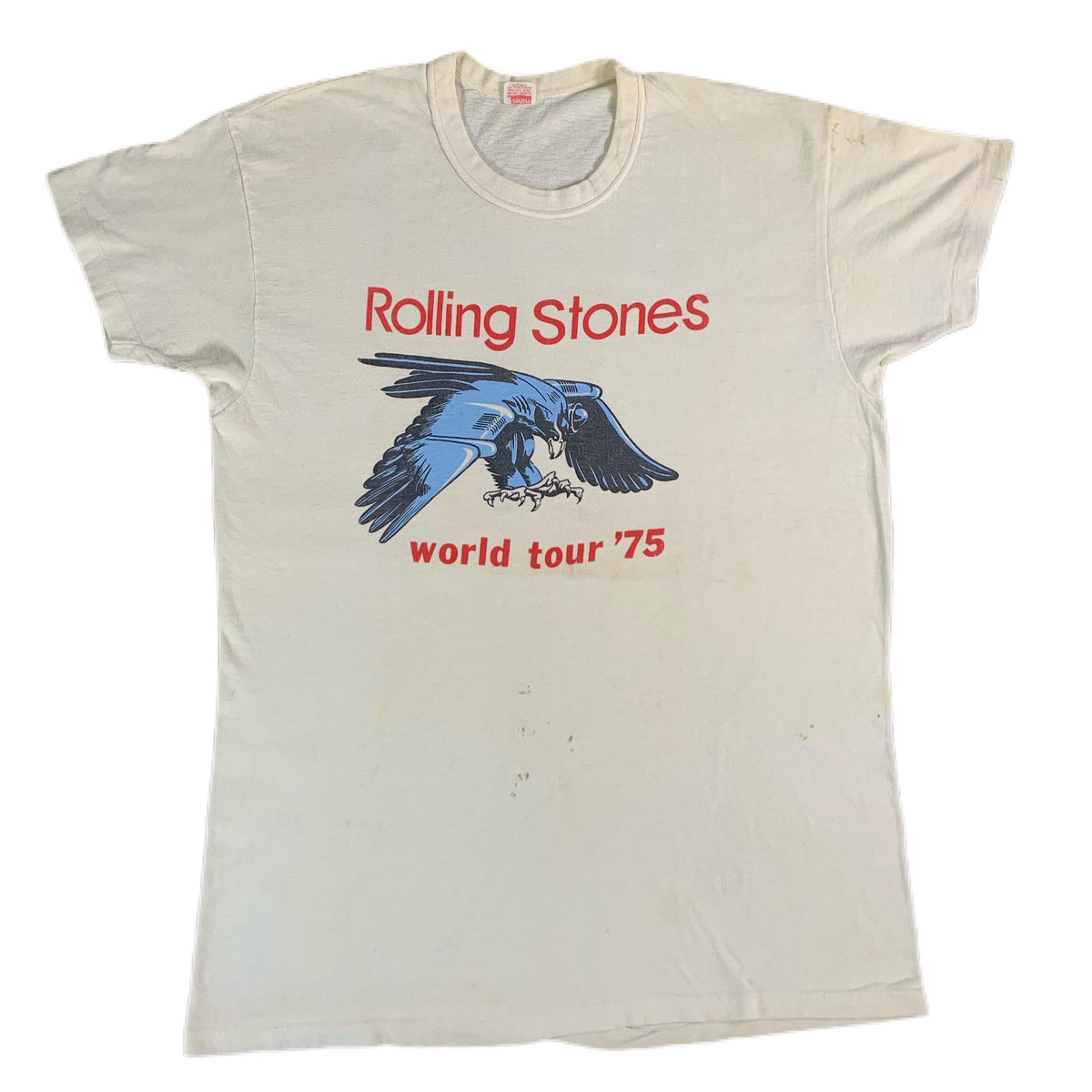 Vintage Rolling Stones &quot;World Tour &#39;75&quot; T-Shirt - jointcustodydc