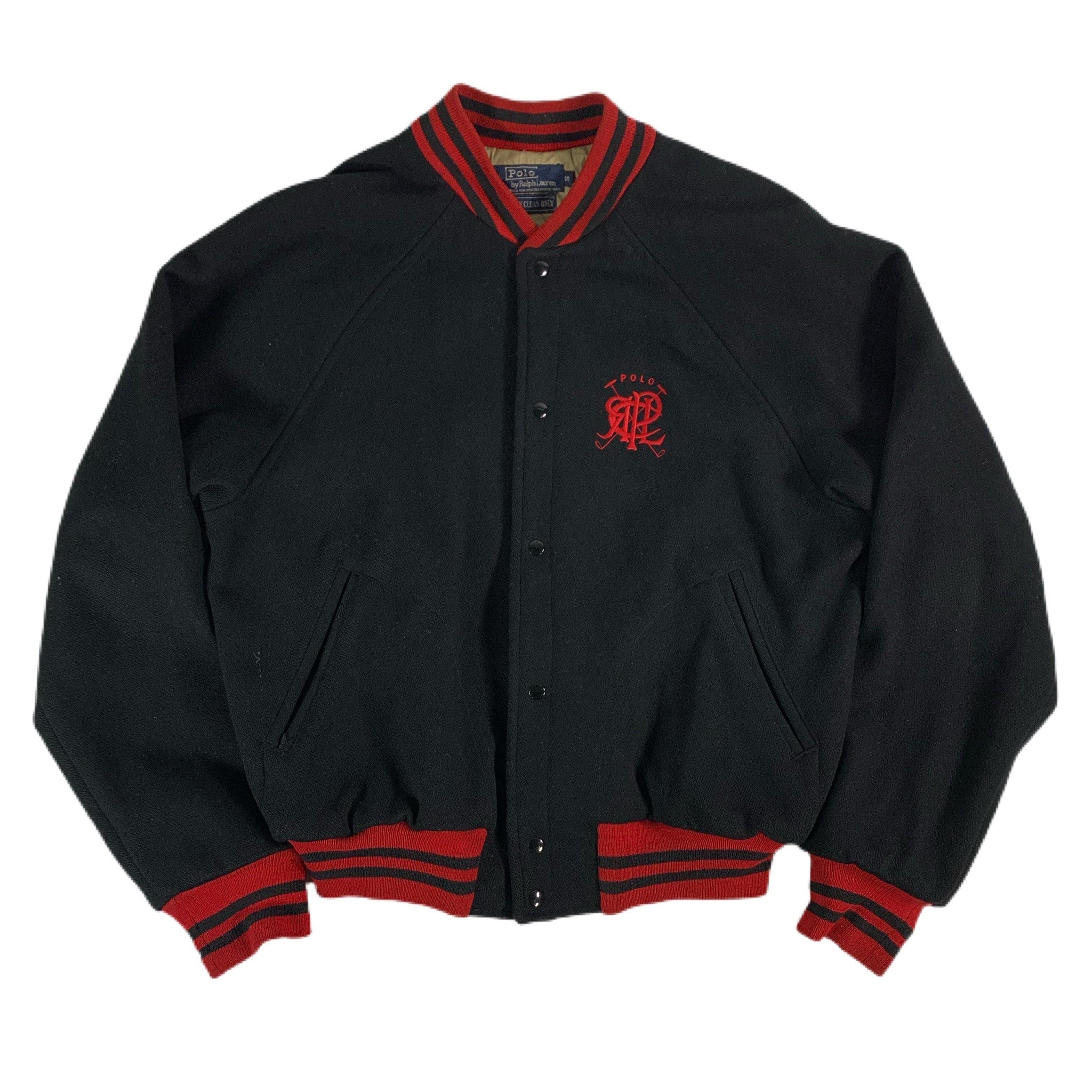 Vintage Polo By Ralph Lauren Wool Bomber Jacket