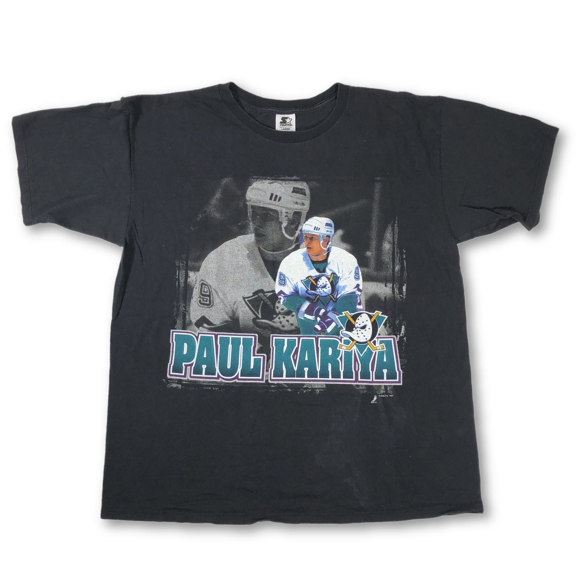 Vintage Mighty Ducks "Paul Kariya" Starter T-Shirt - jointcustodydc
