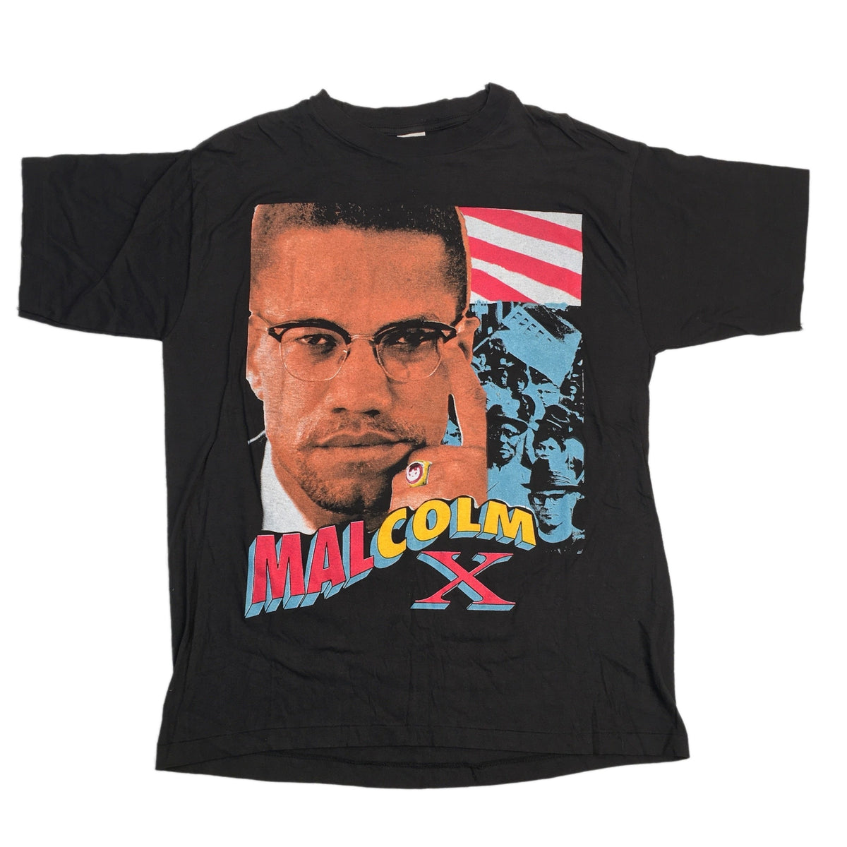 Vintage Malcolm X &quot;Peace and Love&quot; T-Shirt - jointcustodydc