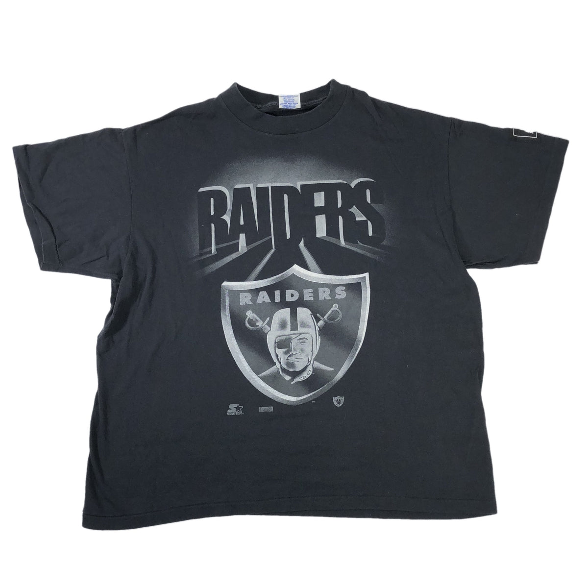 Vintage Oakland Raiders &quot;Shadows&quot; Starter T-Shirt - jointcustodydc