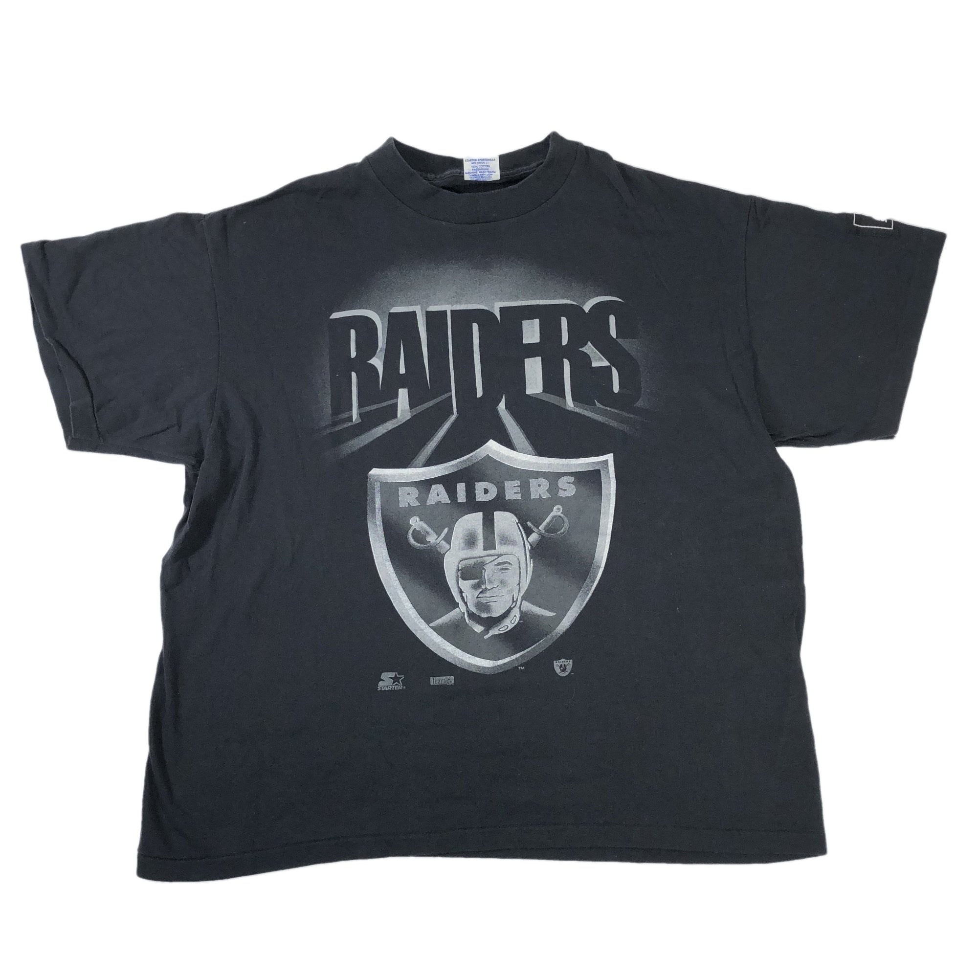 Vintage Oakland Raiders "Shadows" Starter T-Shirt - jointcustodydc