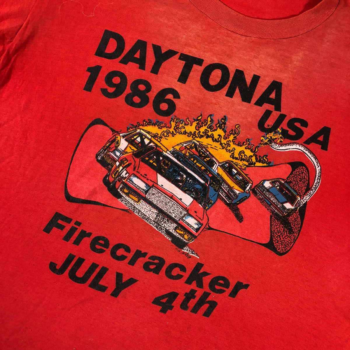 Vintage Daytona 500 &quot;Firecracker &#39;86&quot; T-Shirt - jointcustodydc