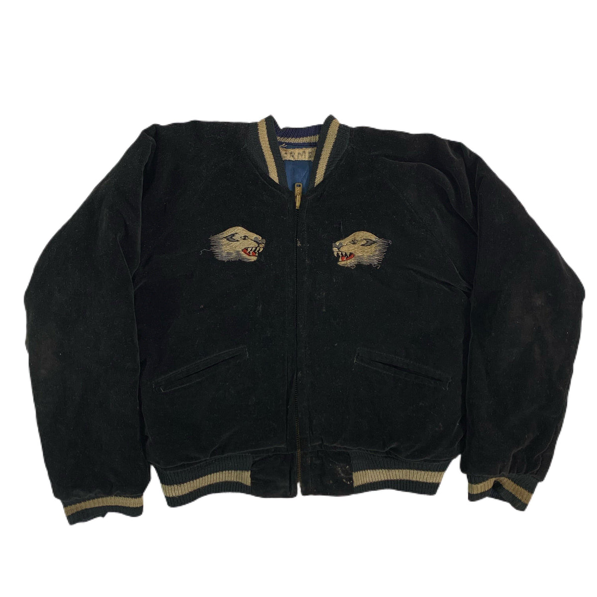 Vintage Kid&#39;s Reversible Satin Embroidered &quot;Souvenir&quot; Jacket - jointcustodydc