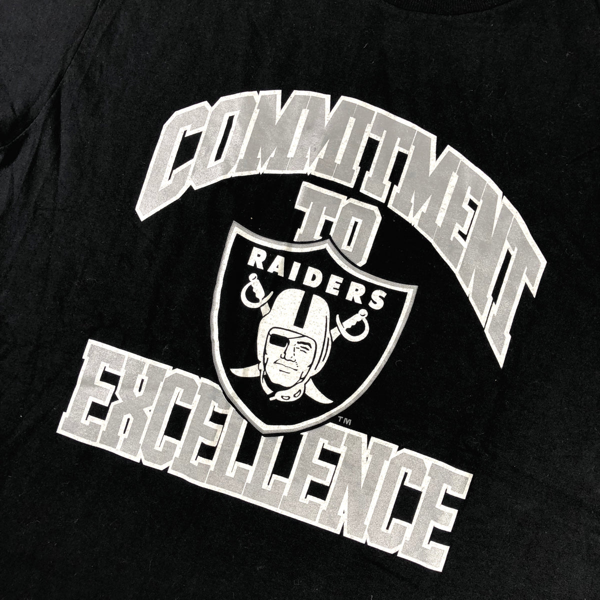 Vintage Oakland Raiders &quot;Commitment to Excellence&quot; Starter T-Shirt - jointcustodydc