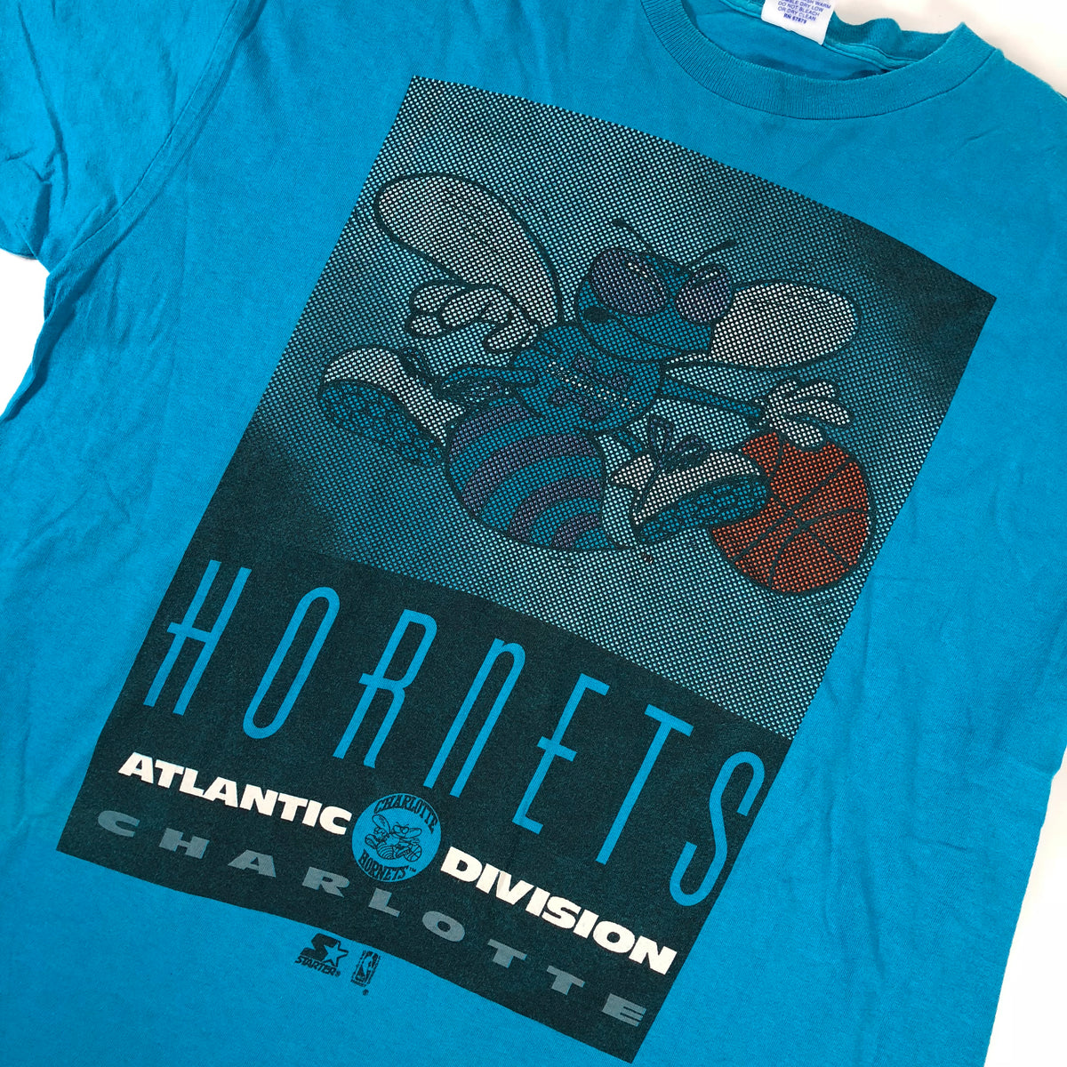 Vintage Charlotte Hornets &quot;Atlantic Division&quot; Starter T-Shirt - jointcustodydc