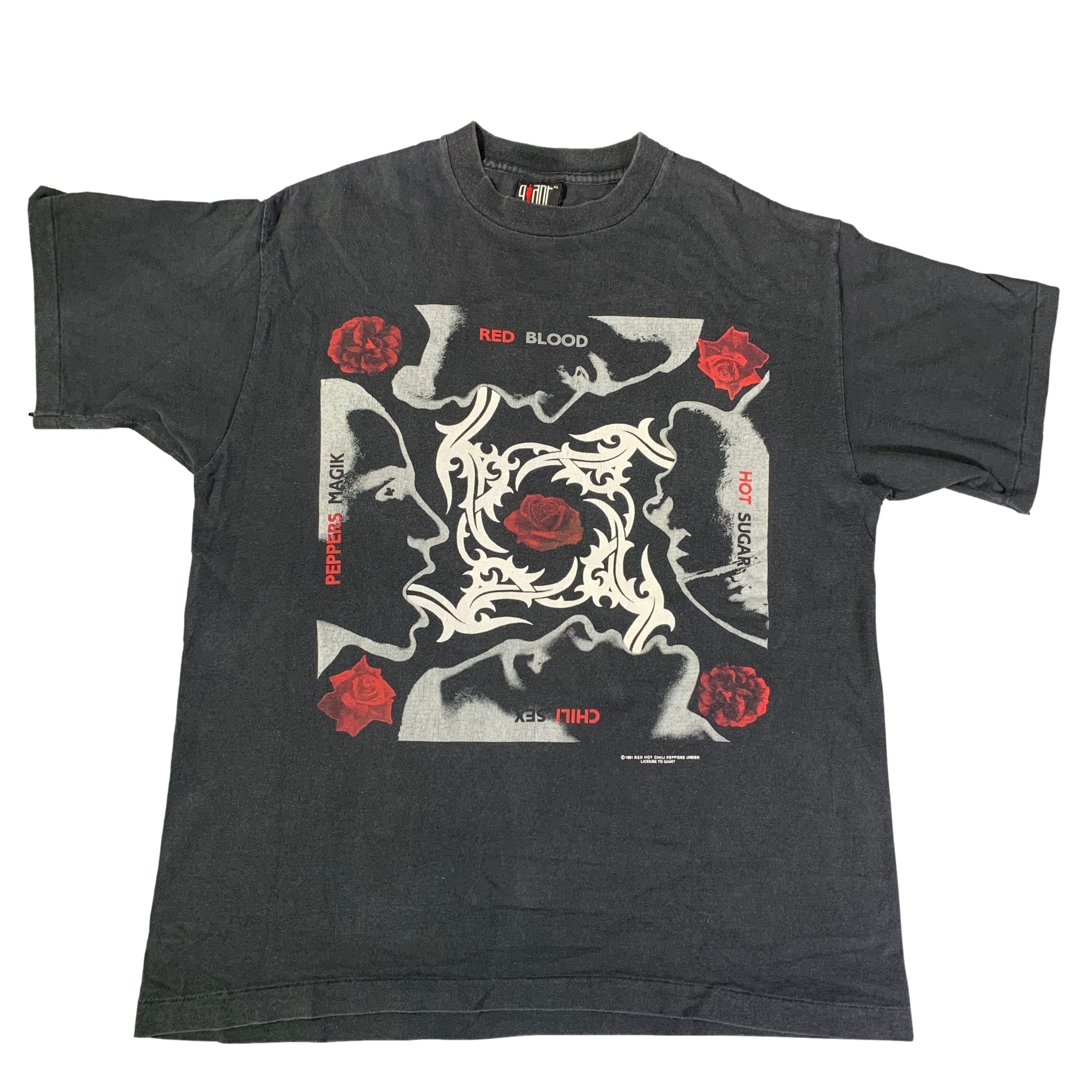 トップス Rhcp Blood sugar sex magik t-shirt fade Official Red Hot Chili Peppers T Shirt Blood Sugar Sex Magik