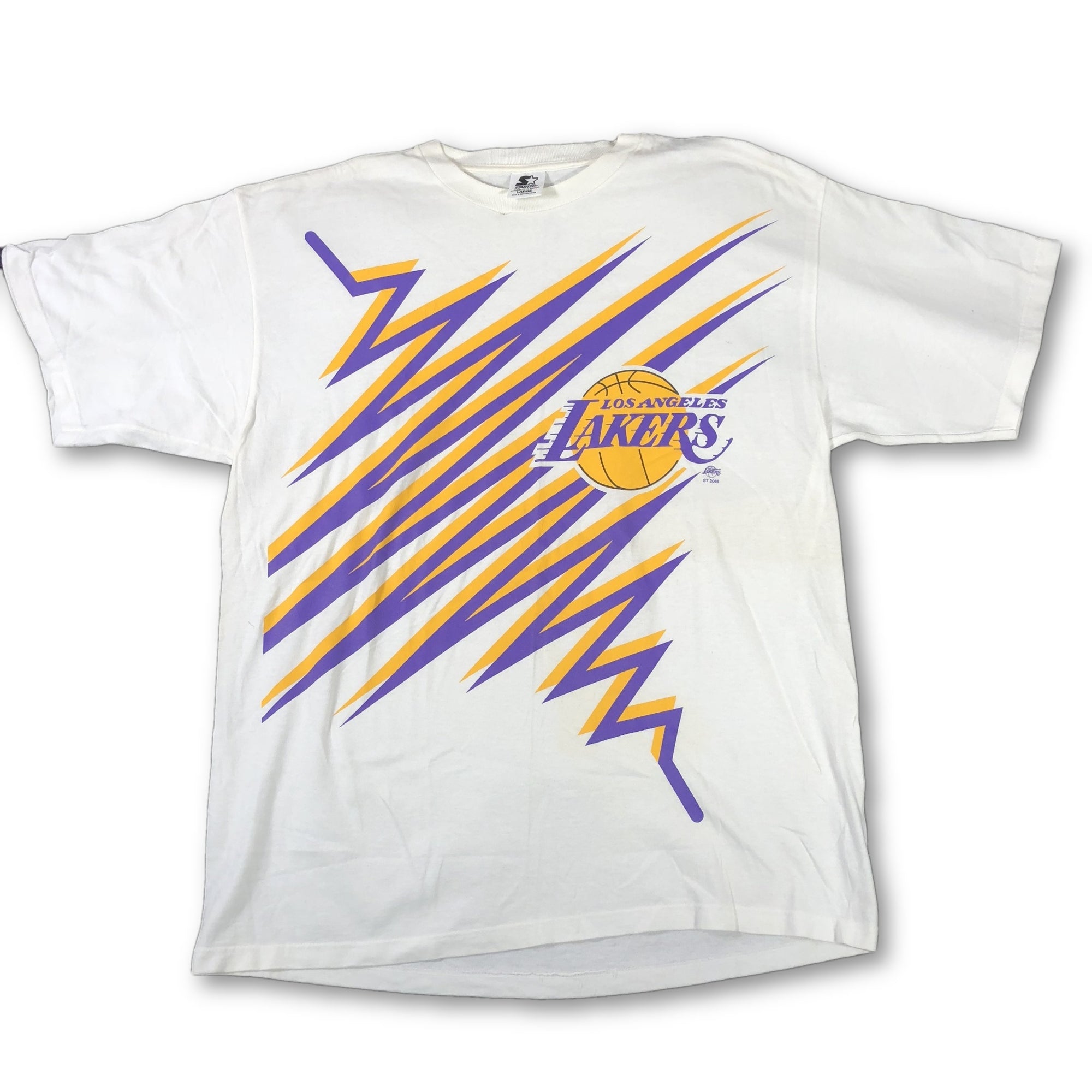 Vintage Los Angeles Lakers "Zig Zag" Starter T-Shirt - jointcustodydc