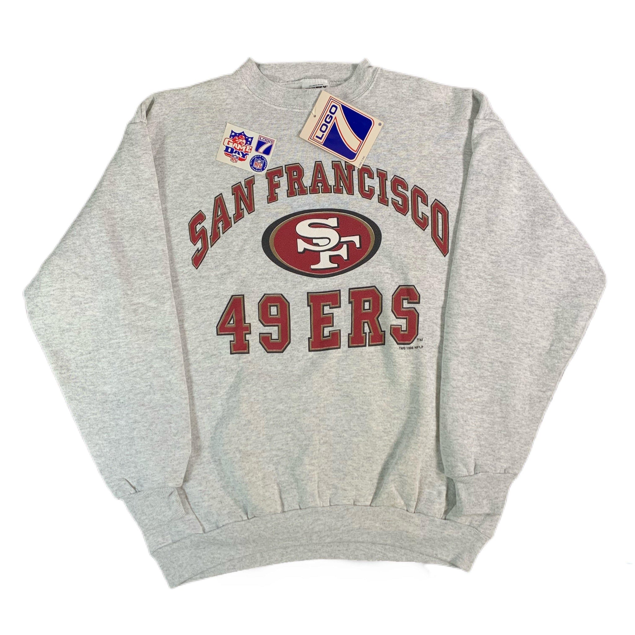 Vintage San Francisco 49ers '7 Logo' Crewneck Sweatshirt