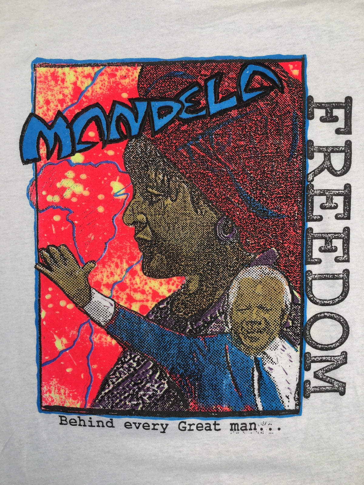 Vintage Nelson Mandela &quot;Freedom&quot; T-Shirt - jointcustodydc