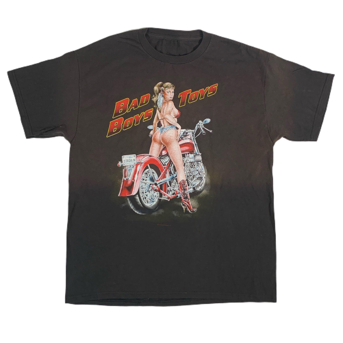 Vintage Motorcycle &quot;Bad Boys Toys&quot; T-Shirt - jointcustodydc