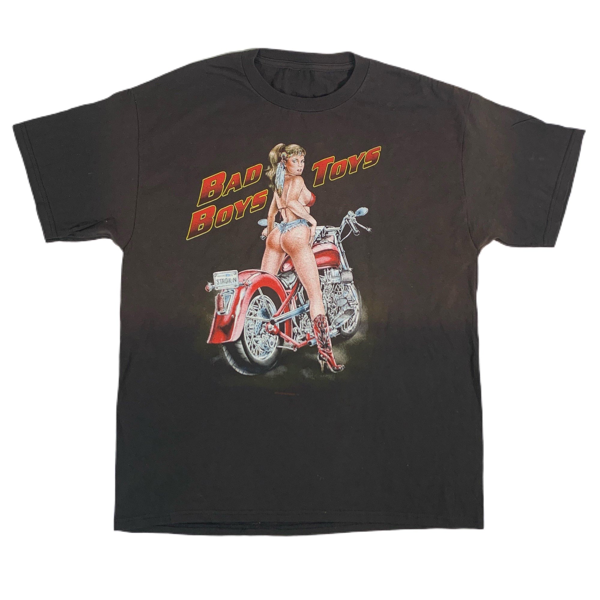 Vintage Motorcycle "Bad Boys Toys" T-Shirt - jointcustodydc