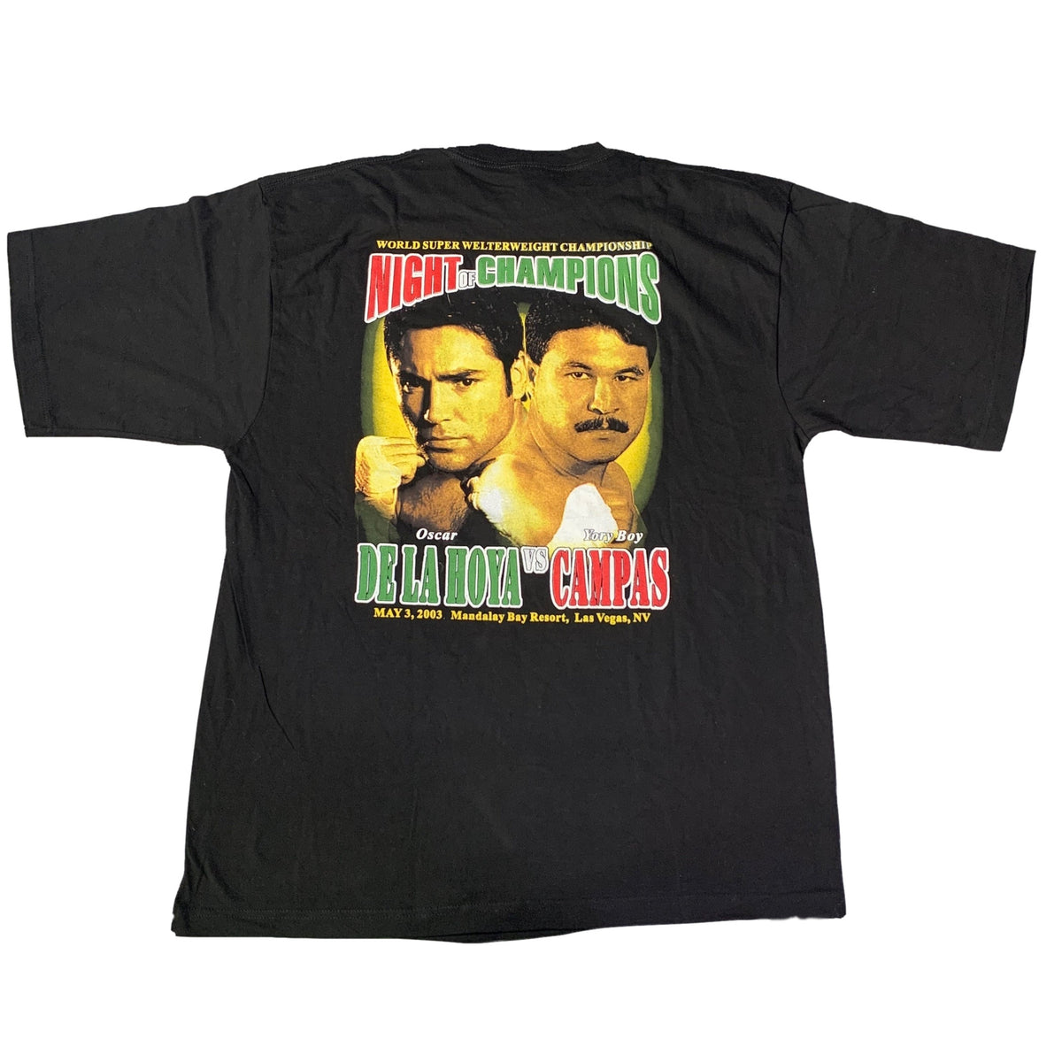 Vintage Oscar De La Hoya &quot;Night Of Champions&quot; T-Shirt - jointcustodydc