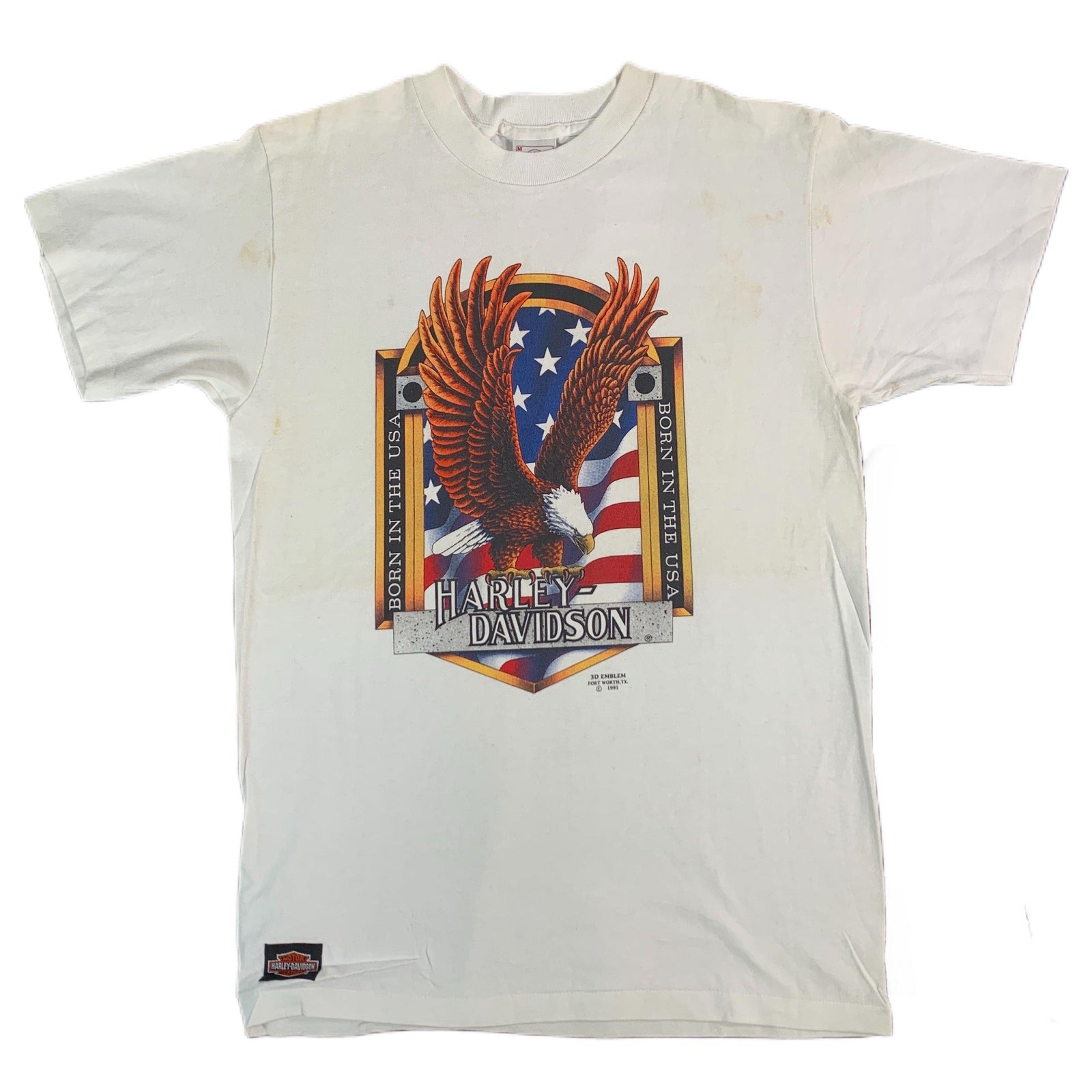 Vintage Harley-Davidson "Born In The USA" T-Shirt - jointcustodydc