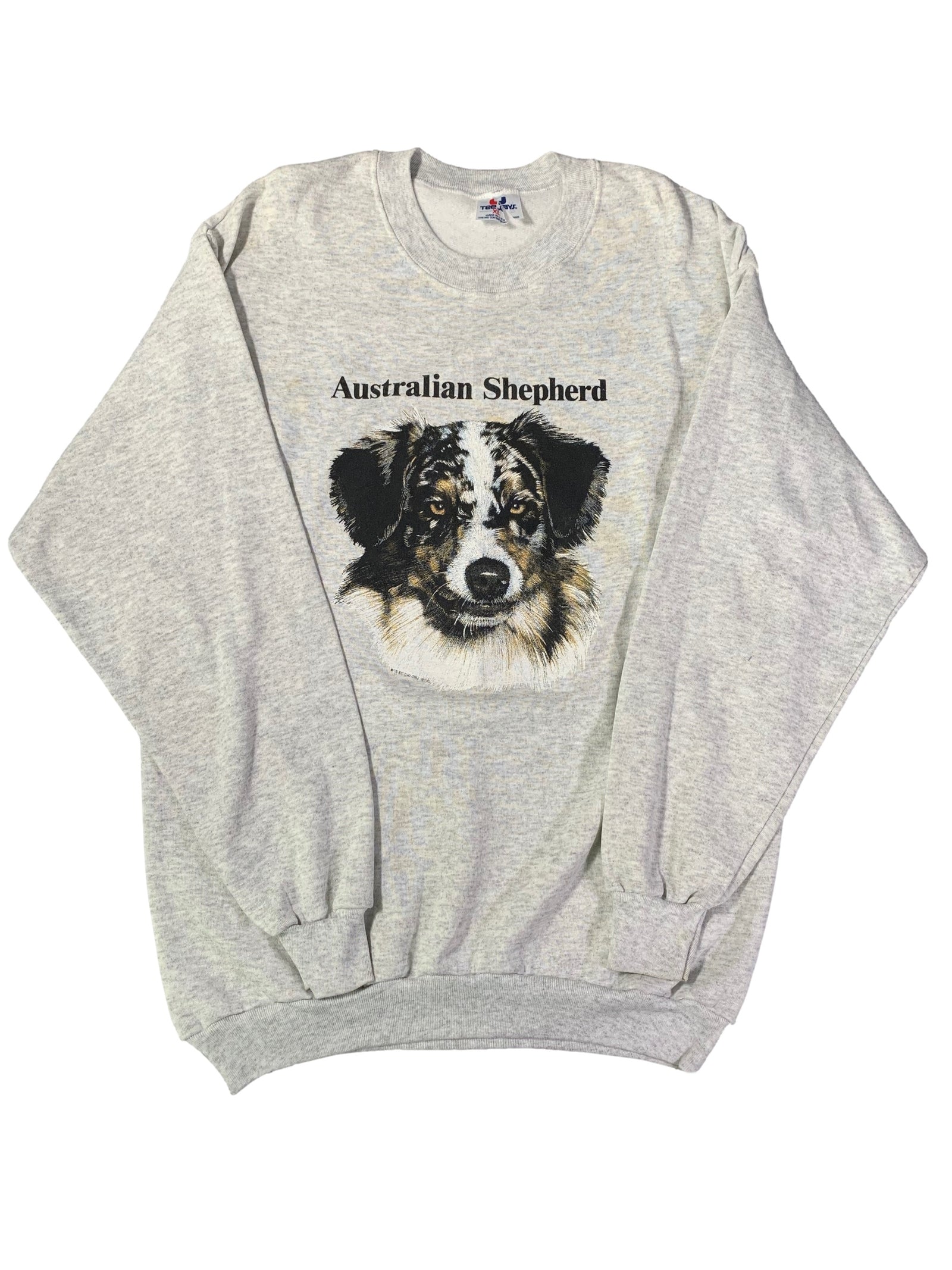 Vintage Australian Shepard "Portrait" Crewneck Sweatshirt - jointcustodydc
