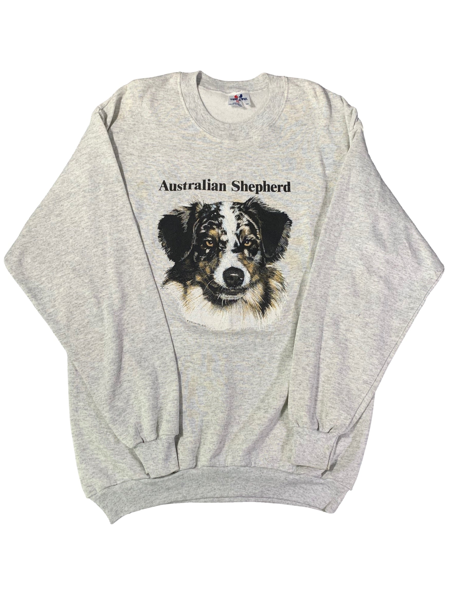 Vintage Australian Shepard "Portrait" Crewneck Sweatshirt - jointcustodydc