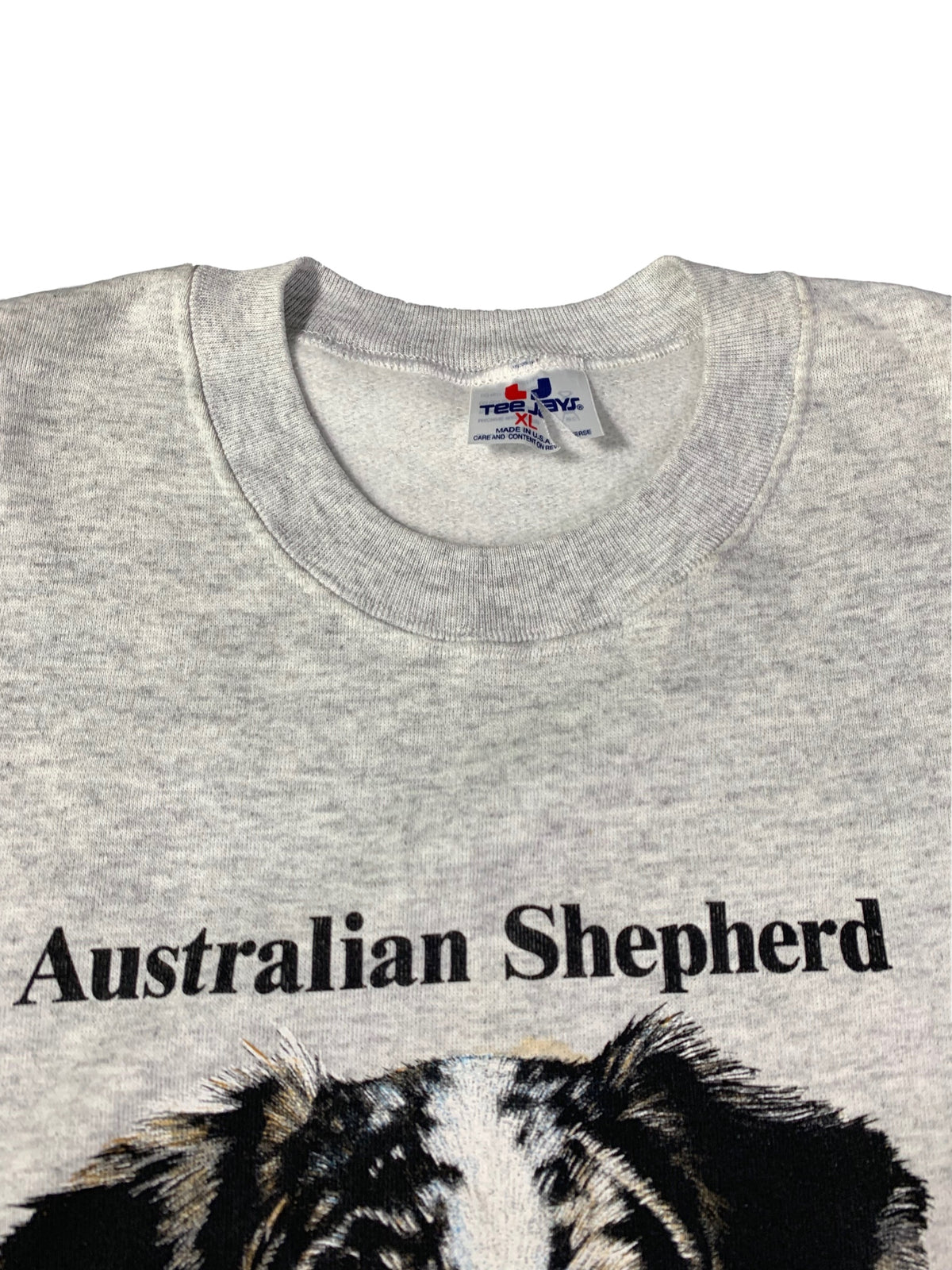 Vintage Australian Shepard &quot;Portrait&quot; Crewneck Sweatshirt - jointcustodydc