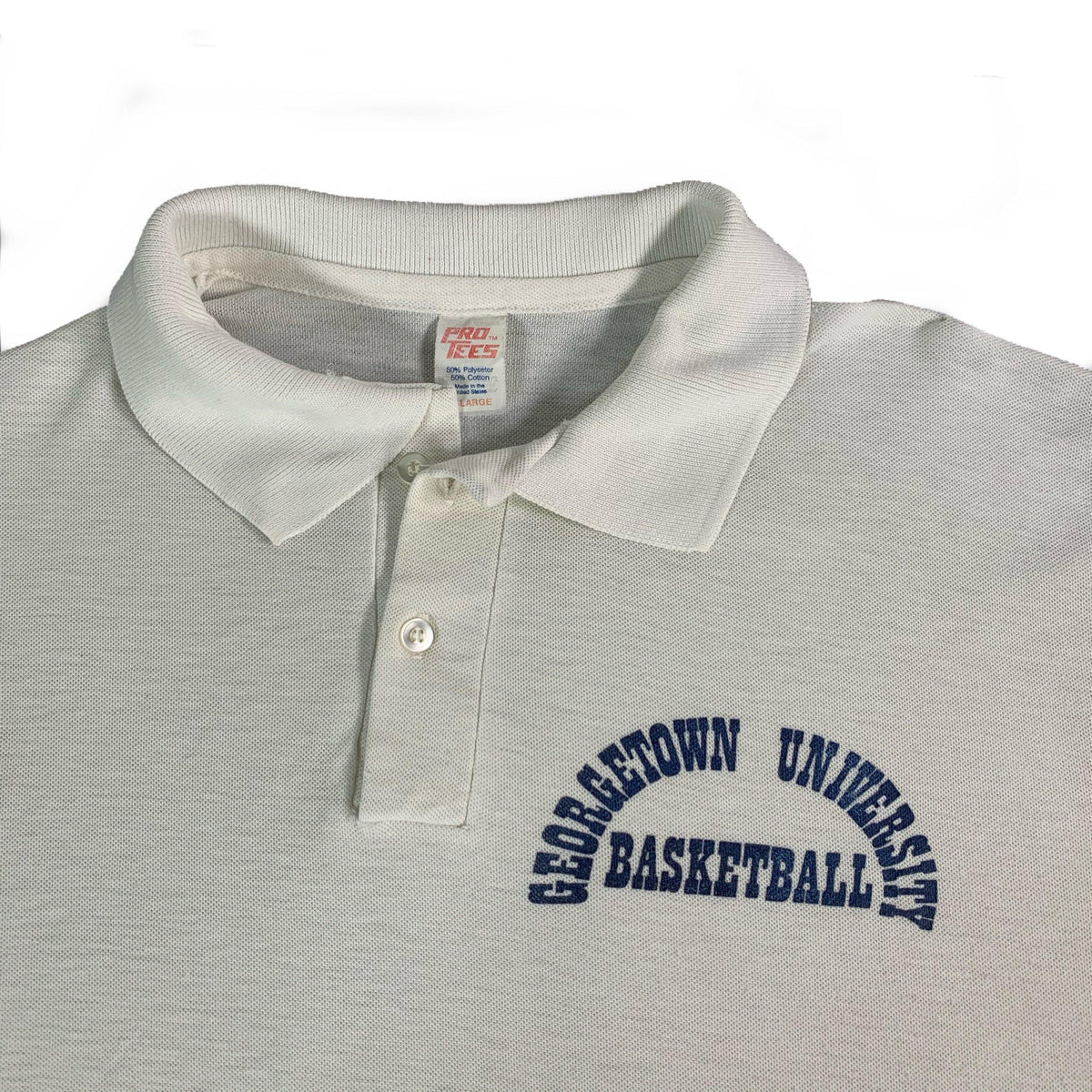 Vintage Georgetown University &quot;Basketball&quot; Polo Shirt - jointcustodydc