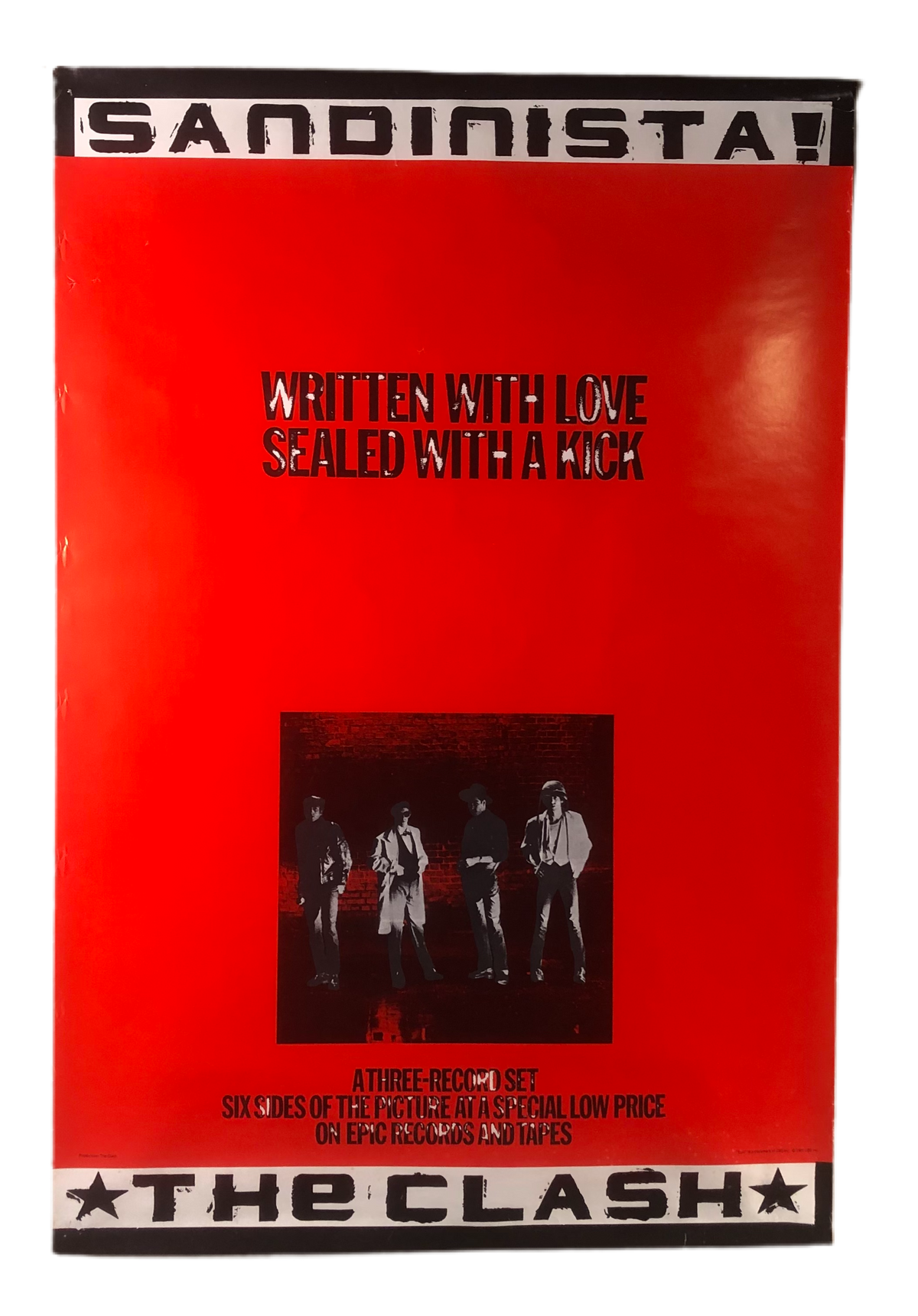 Vintage The Clash &quot;Sandinista!&quot; Promotional Poster