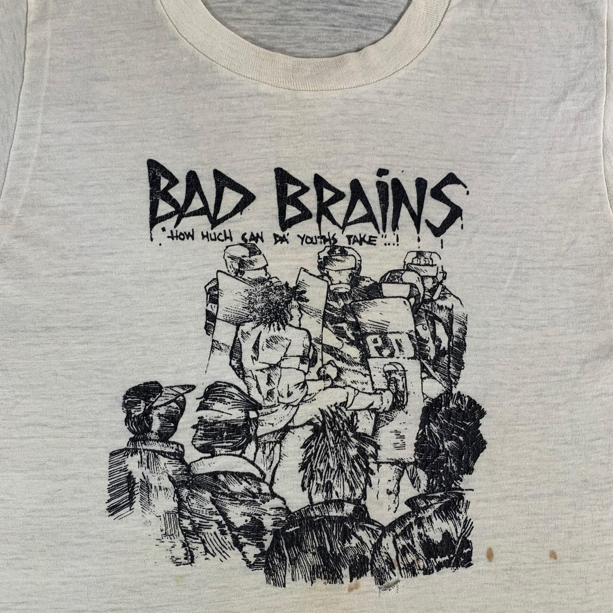 Vintage Bad Brains &quot;How Much Can Da&#39; Youths Take&quot; T-Shirt - jointcustodydc