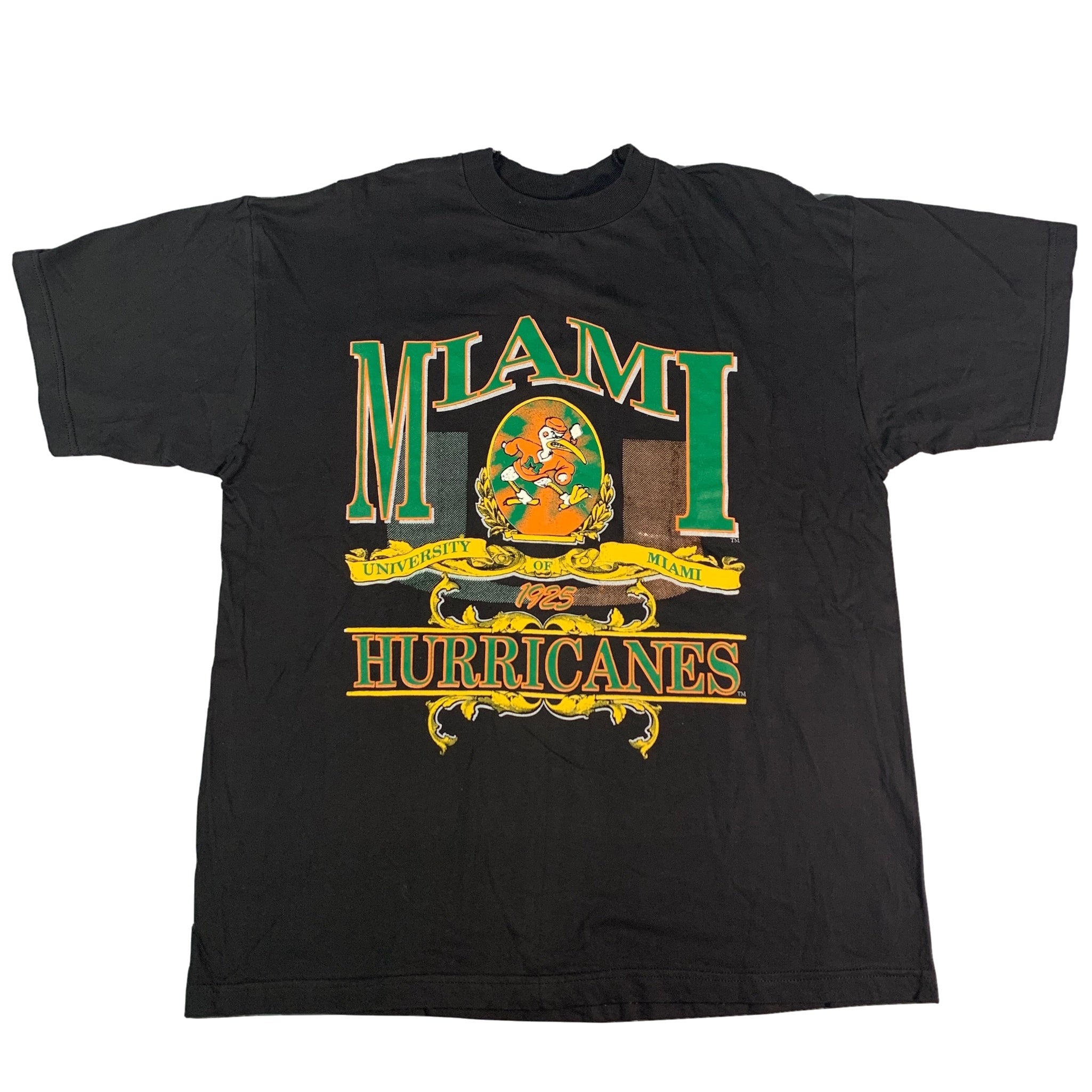 Vintage 1991 University of Miami Hurricanes T-Shirt Size XL