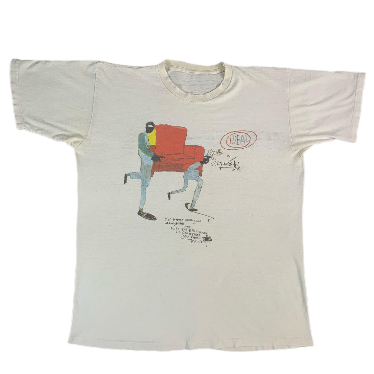 Vintage Basquiat &quot;Light Blue Movers&quot; T-Shirt - jointcustodydc