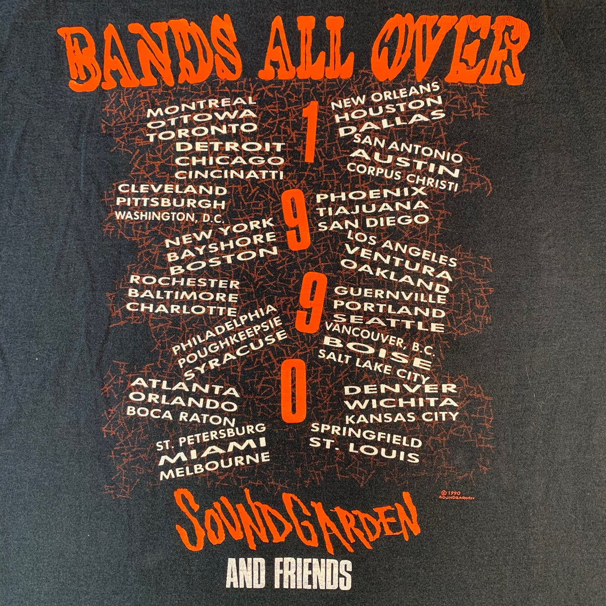 Vintage Soundgarden &quot;Bands All Over&quot; T-Shirt - jointcustodydc
