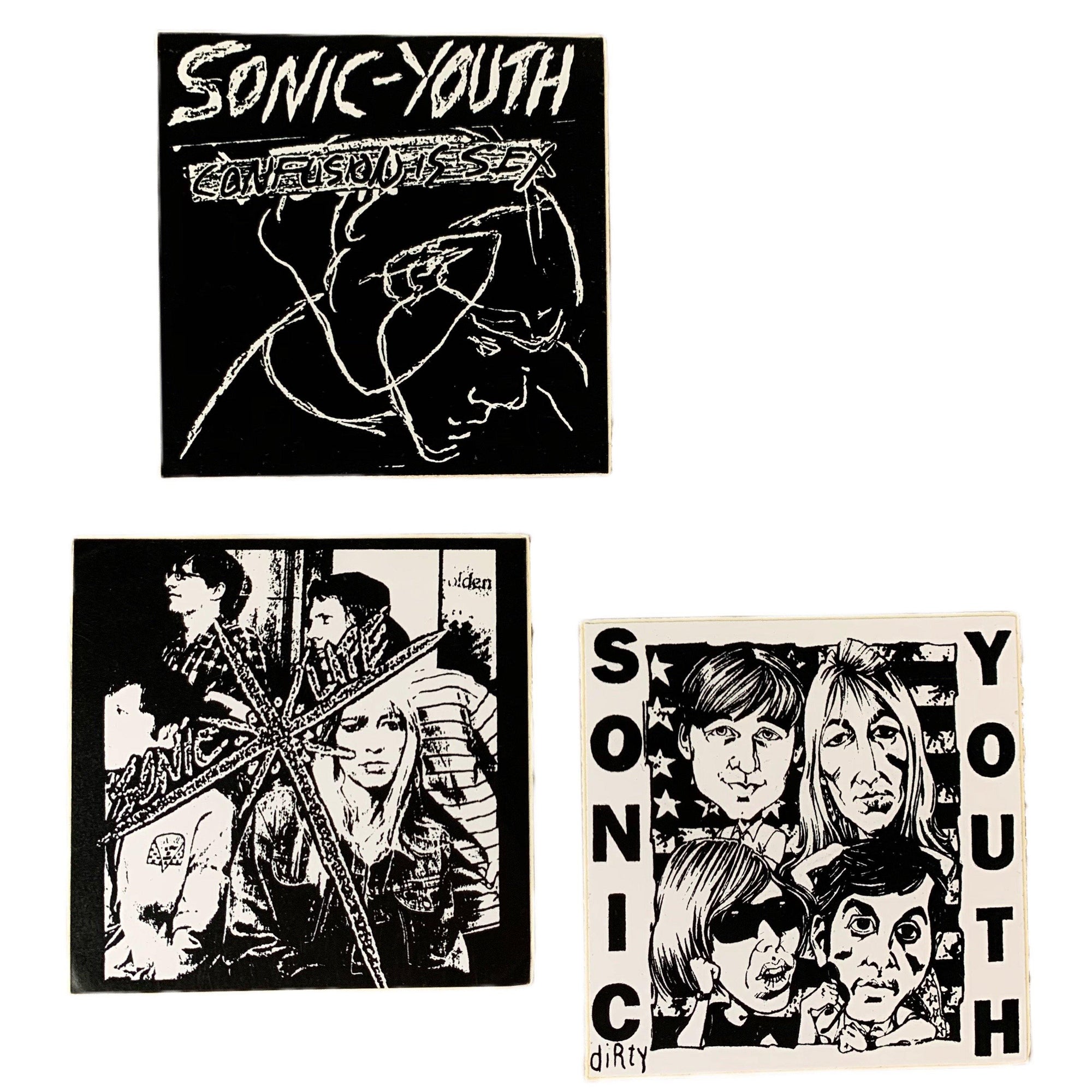 Vintage Sonic Youth "Confusion Is Sex" Sticker Lot - jointcustodydc