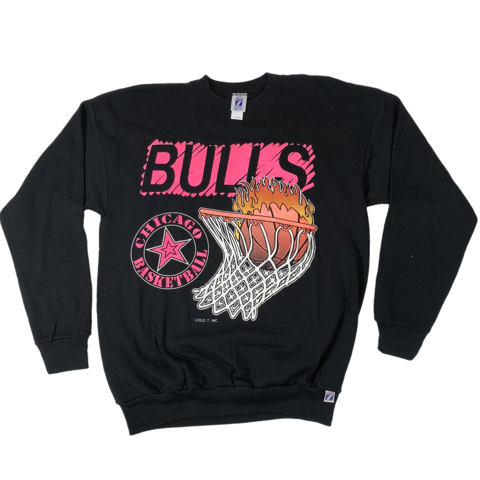Vintage Chicago Bulls Logo 7 Crewneck - jointcustodydc