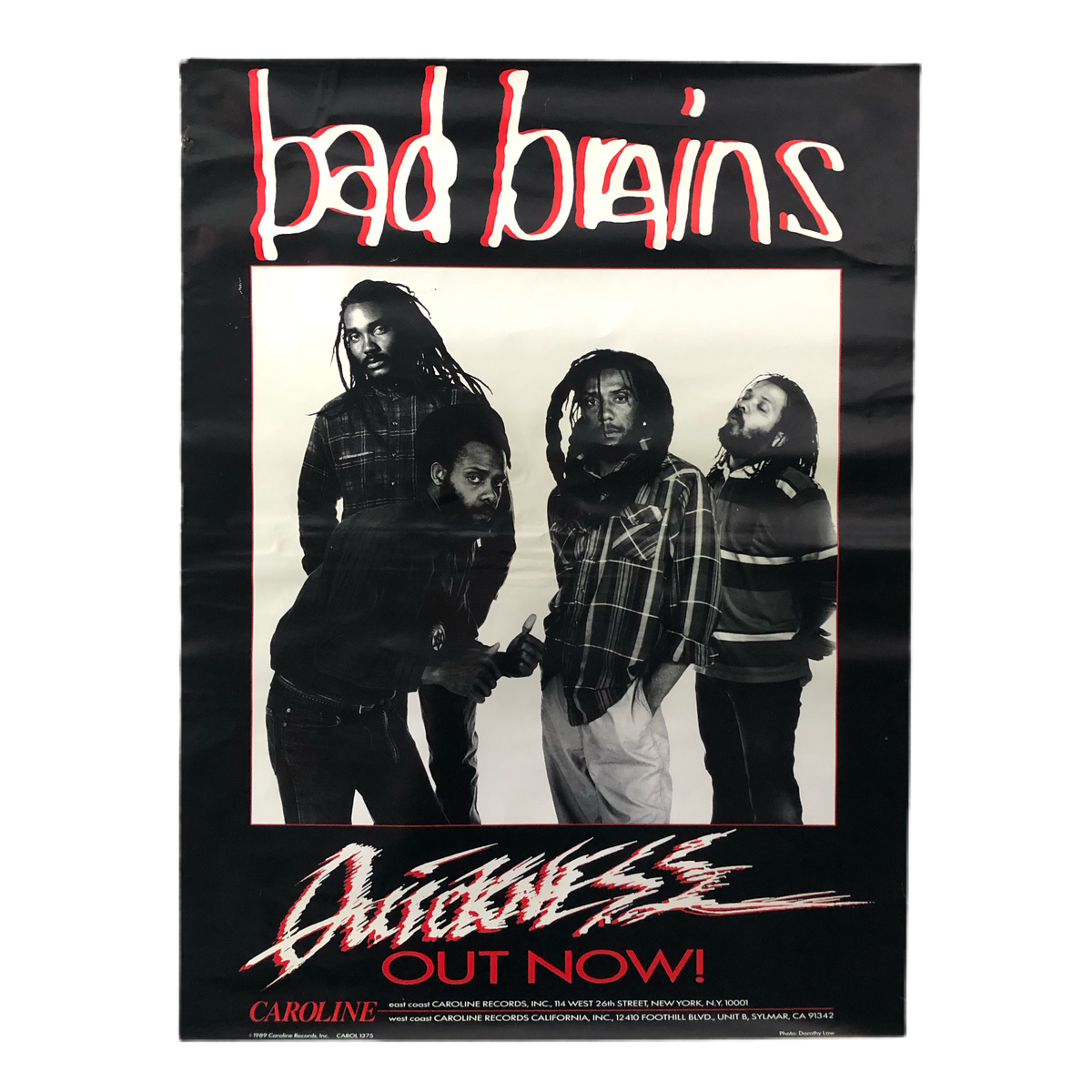 Vintage Bad Brains &quot;Quickness&quot; Promotional Poster