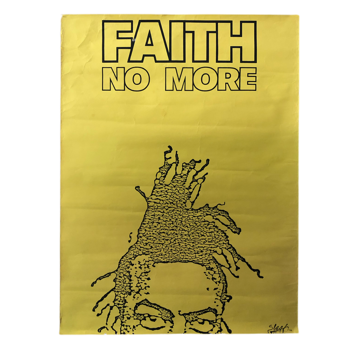 Vintage Faith No More &quot;Slash Records&quot; Promotional Poster