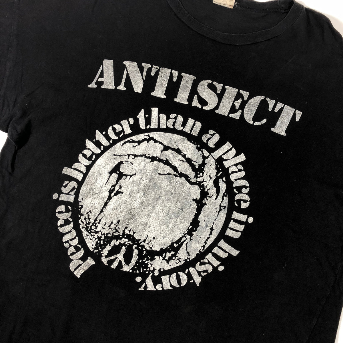 Vintage Antisect &quot;Peace is Better Than A Place In History&quot; T-Shirt - jointcustodydc