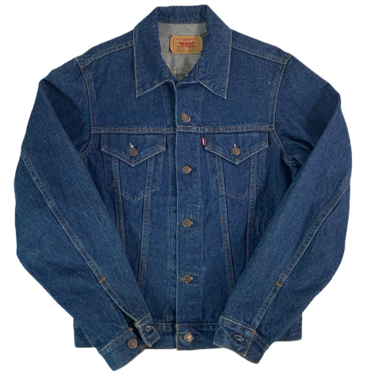 Vintage Levi&#39;s &quot;Type III&quot; 71506 0216 Dark Blue Trucker Jacket - jointcustodydc