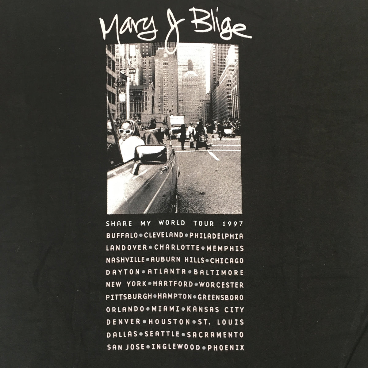 Vintage Mary J Blige &quot;97 Tour&quot; T-Shirt - jointcustodydc