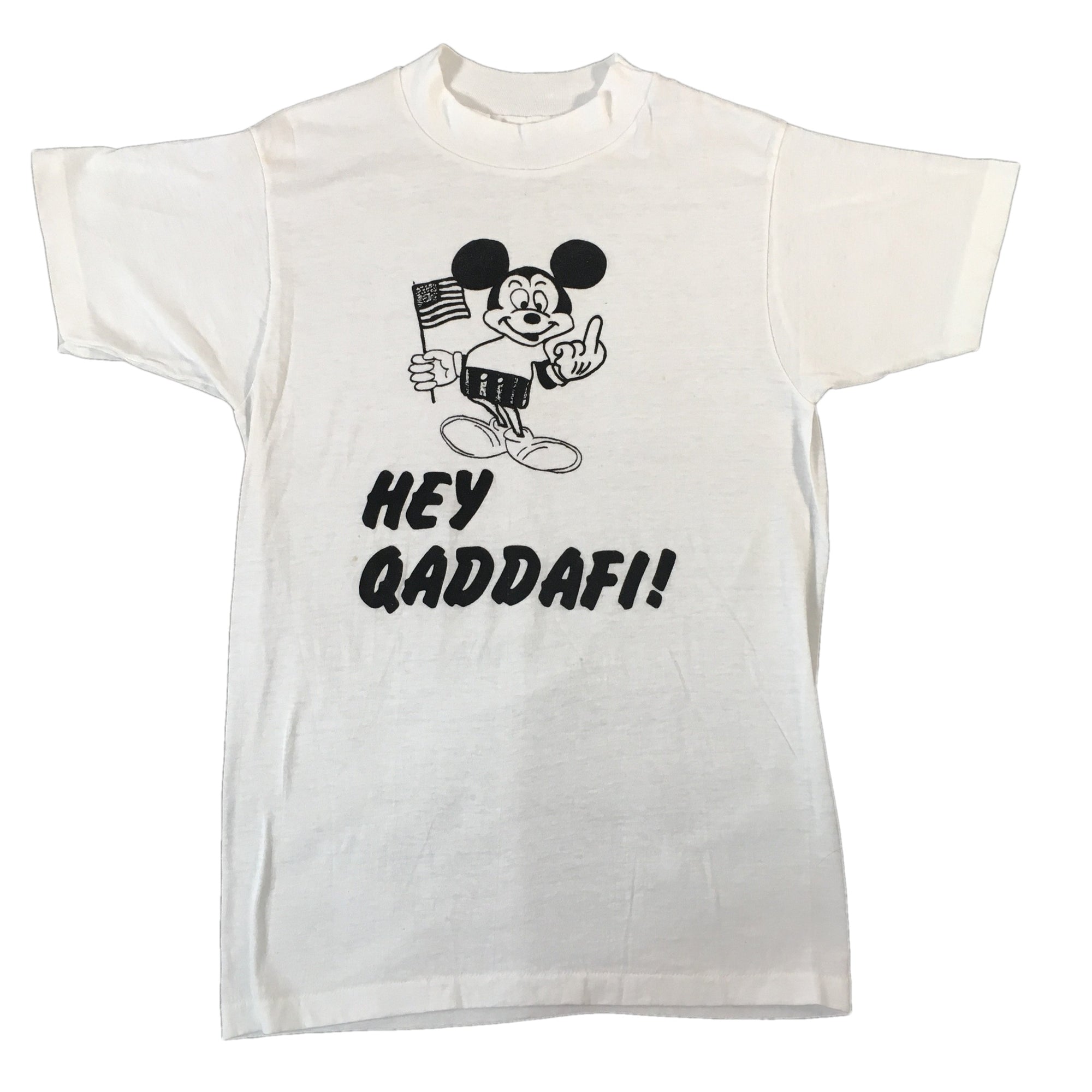 Vintage Mickey Mouse "Hey Qaddafi" T-Shirt - jointcustodydc