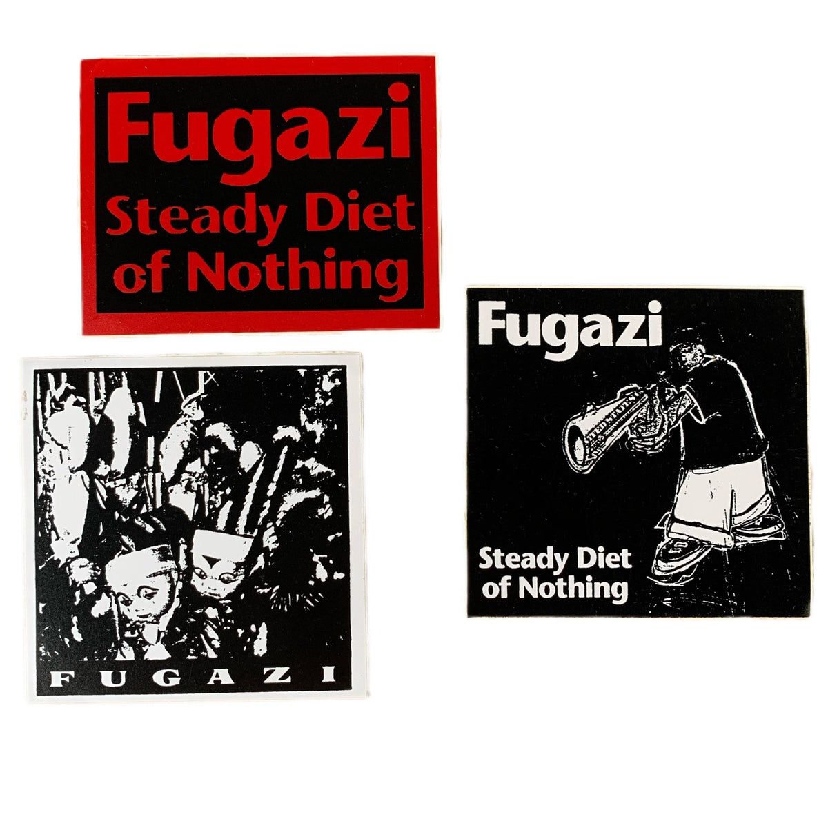 Vintage Fugazi &quot;Steady Diet Of Nothing&quot; Sticker Lot - jointcustodydc