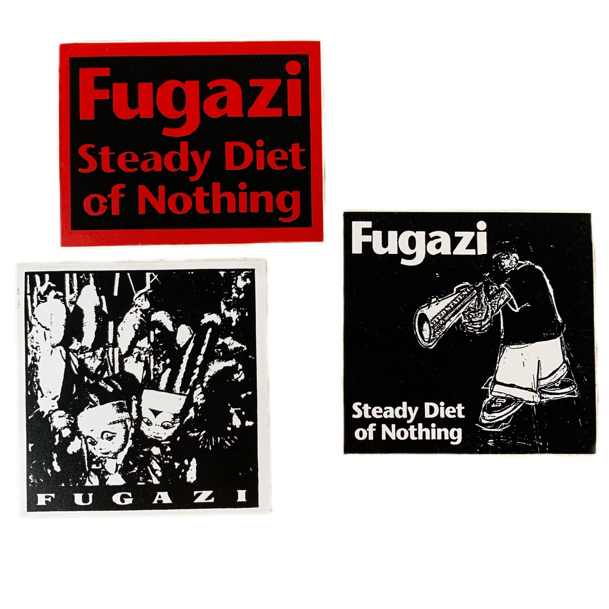 Vintage Fugazi "Steady Diet Of Nothing" Sticker Lot - jointcustodydc