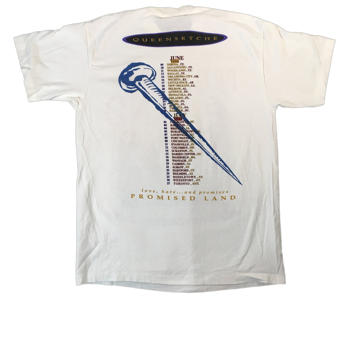 Vintage Queensrÿche &quot;Promised Land&quot; T-Shirt - jointcustodydc
