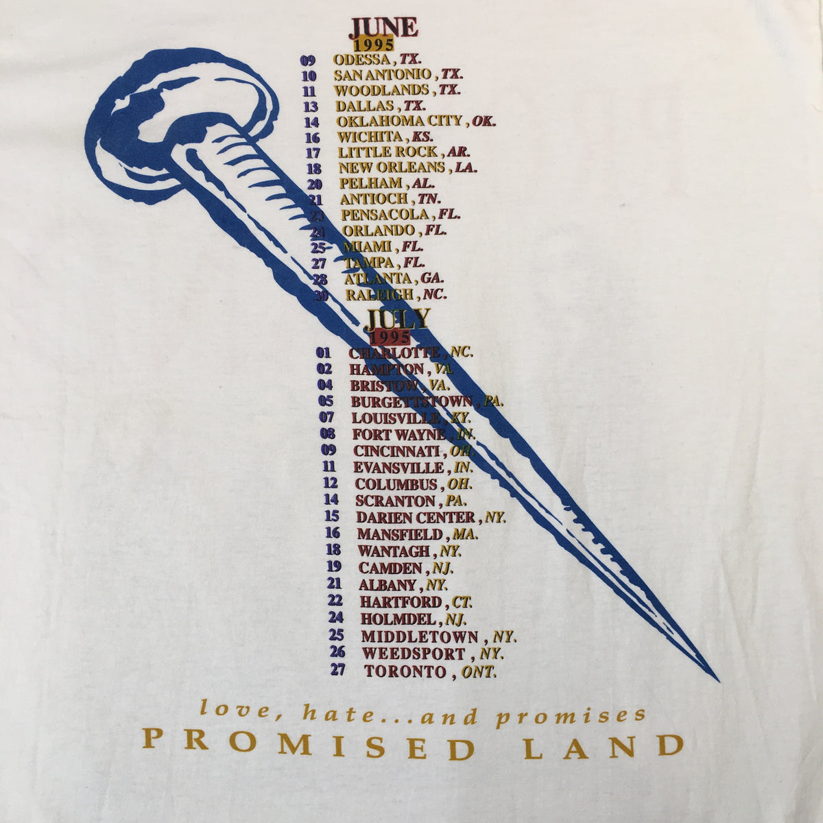Vintage Queensrÿche &quot;Promised Land&quot; T-Shirt - jointcustodydc