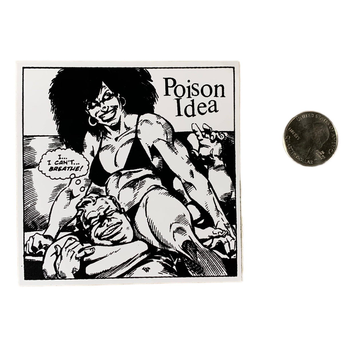 Vintage The Partisans Poison Idea Crucifix &quot;90&#39;s&quot; Sticker Lot - jointcustodydc