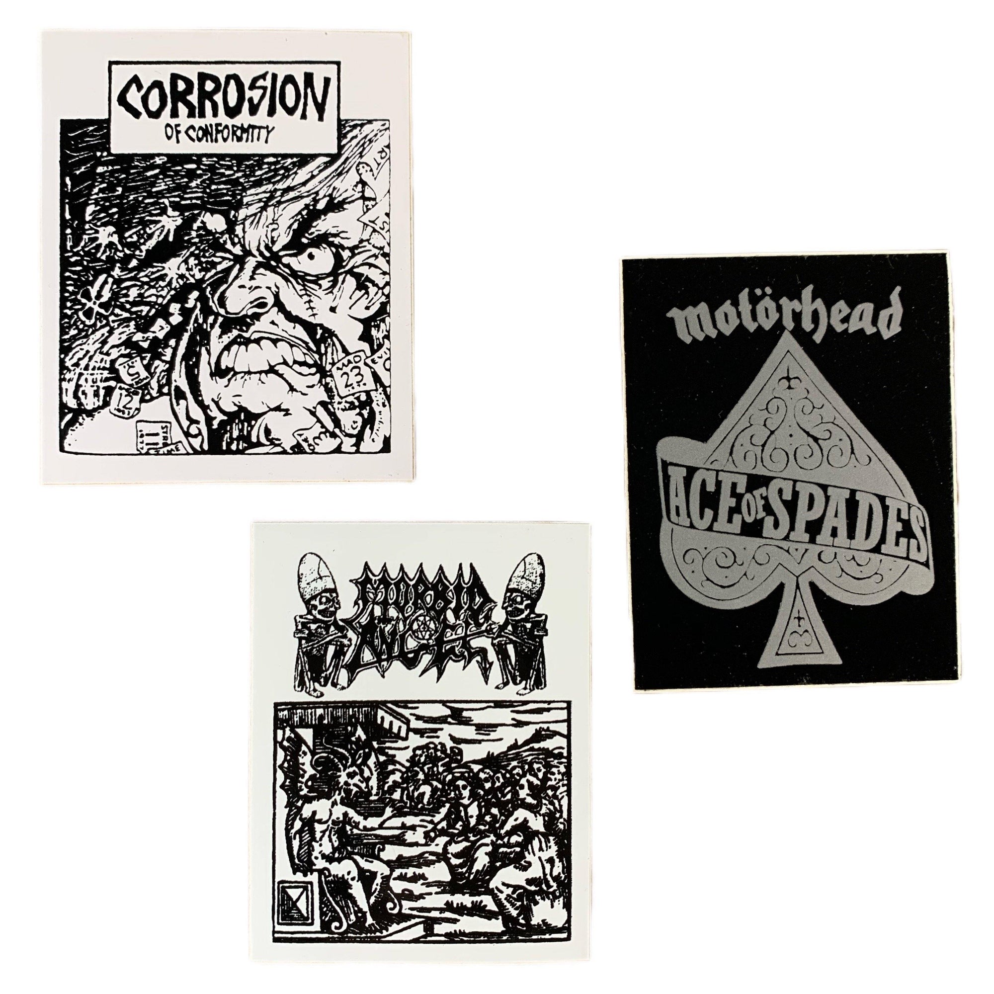 Vintage Morbid Angel COC Motorhead "Metal" Sticker Lot - jointcustodydc