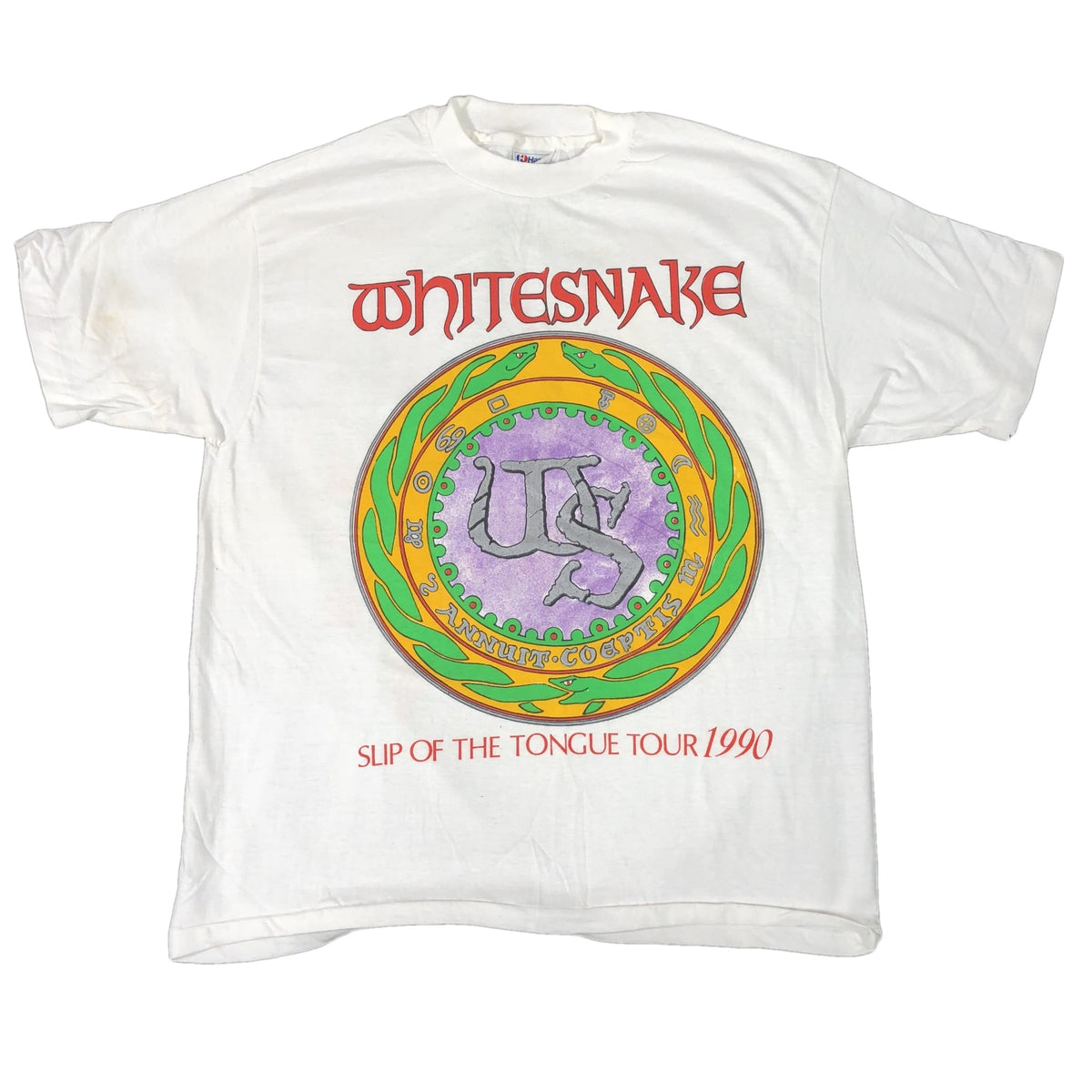 Vintage Whitesnake &quot;Slip Of The Tongue Tour&quot; T-Shirt - jointcustodydc