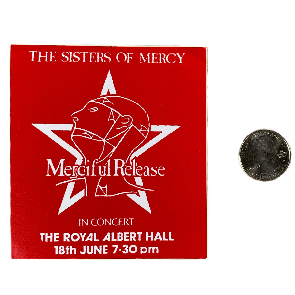 Vintage Sisters Of Mercy &quot;Merciful Release&quot; Sticker Lot - jointcustodydc