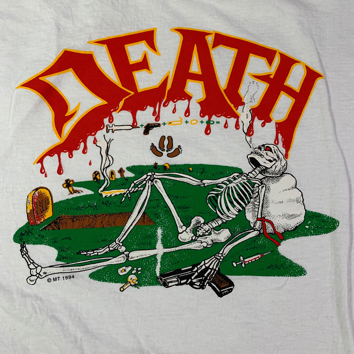 Vintage Death &quot;Skeleton&quot; T-Shirt - jointcustodydc
