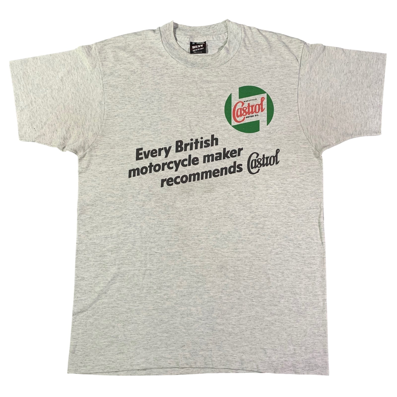 Vintage Castrol Oil Motorcycle "Isle Of Man" T-Shirt - jointcustodydc