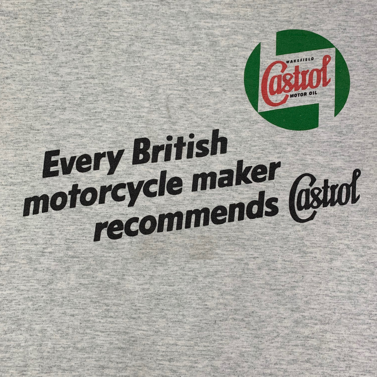 Vintage Castrol Oil Motorcycle &quot;Isle Of Man&quot; T-Shirt - jointcustodydc