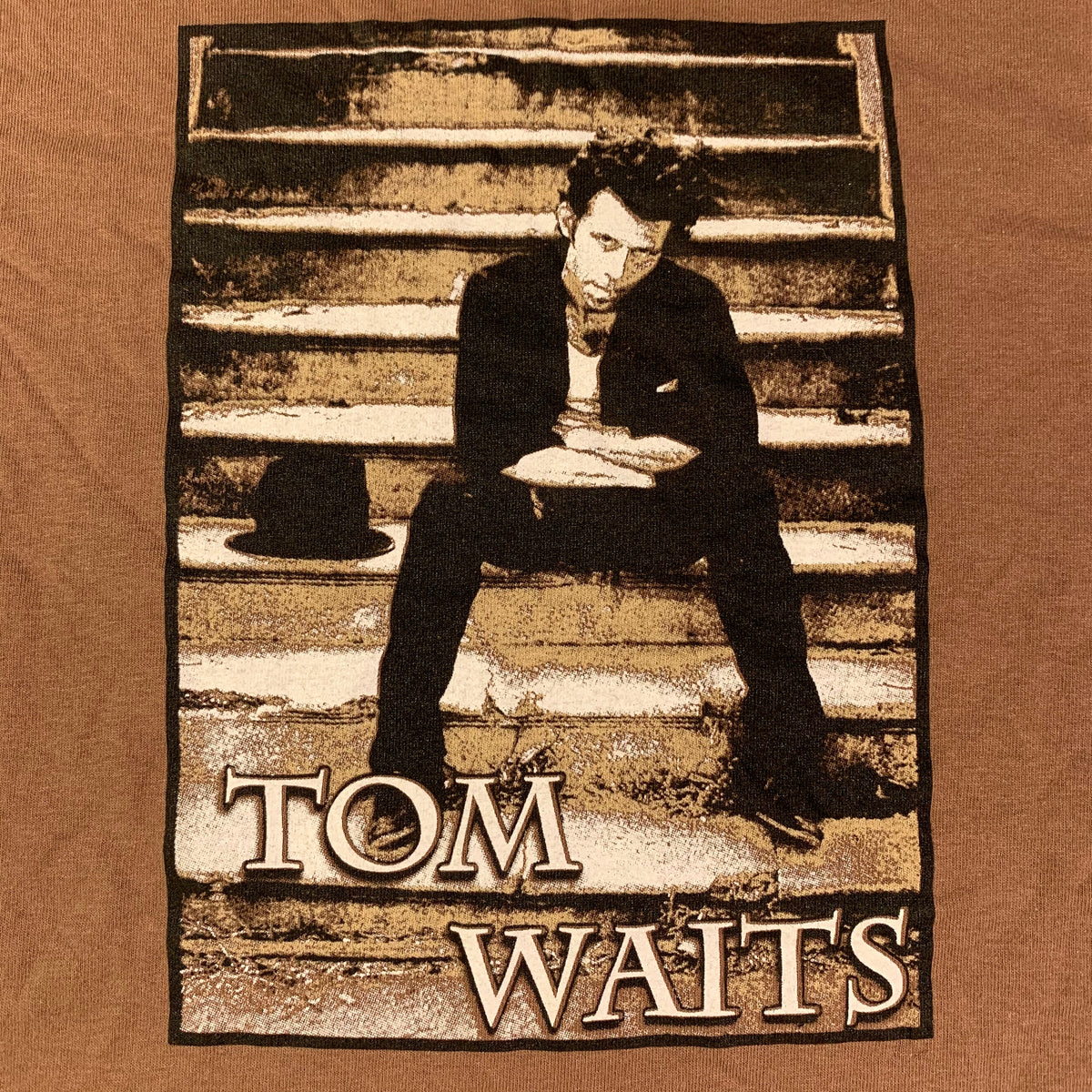 Vintage Tom Waits &quot;Stairs&quot; T-Shirt - jointcustodydc