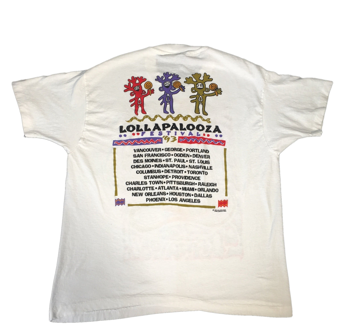 Vintage Lollapalooza &quot;93&quot; T-Shirt - jointcustodydc